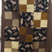 Veterans quilt top set together by Barb Bevell.